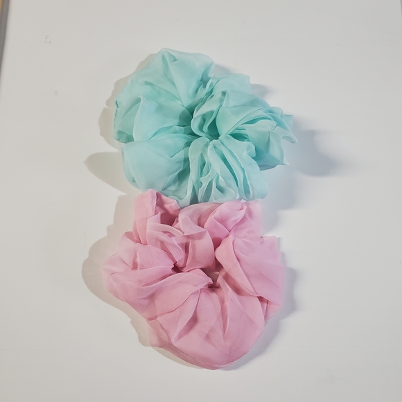 free people movement Accessories - Free People Pastel Pink and Mint Hair Scrunchies